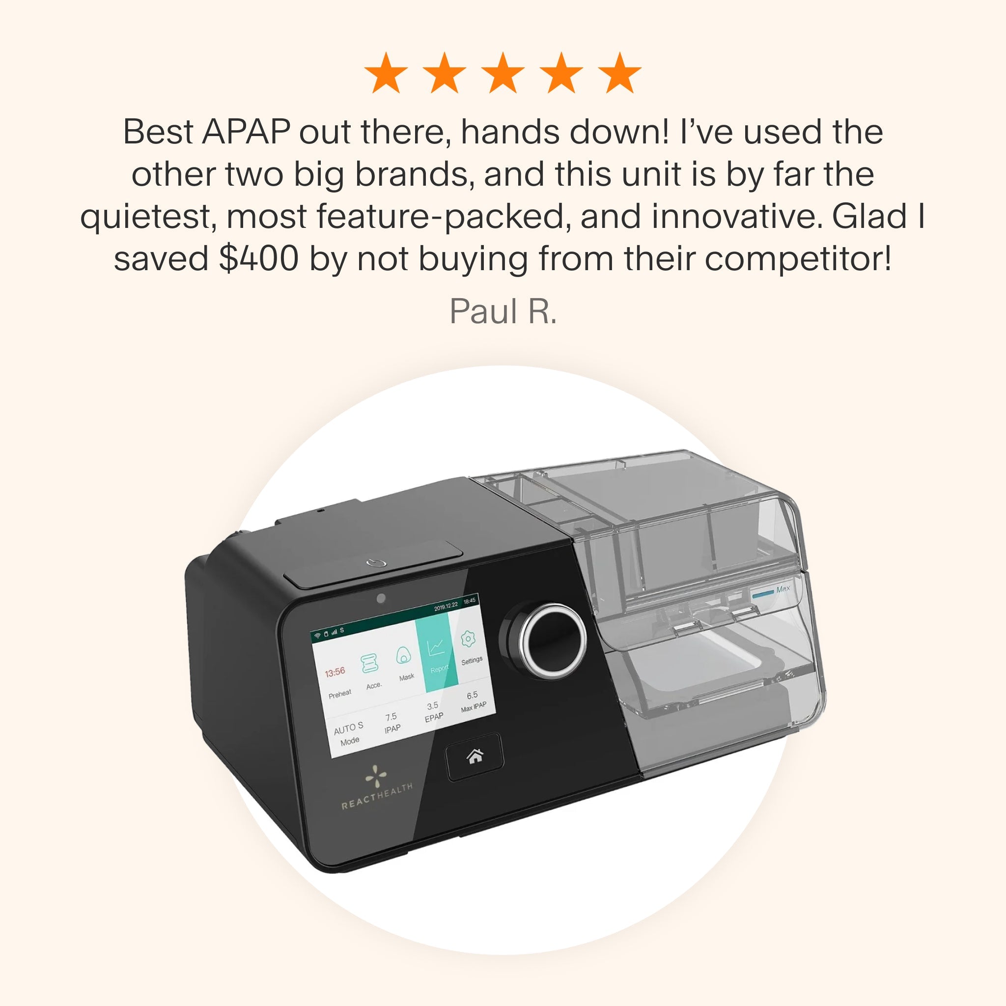 Luna G3 Auto CPAP Machine With Heated Humidifier