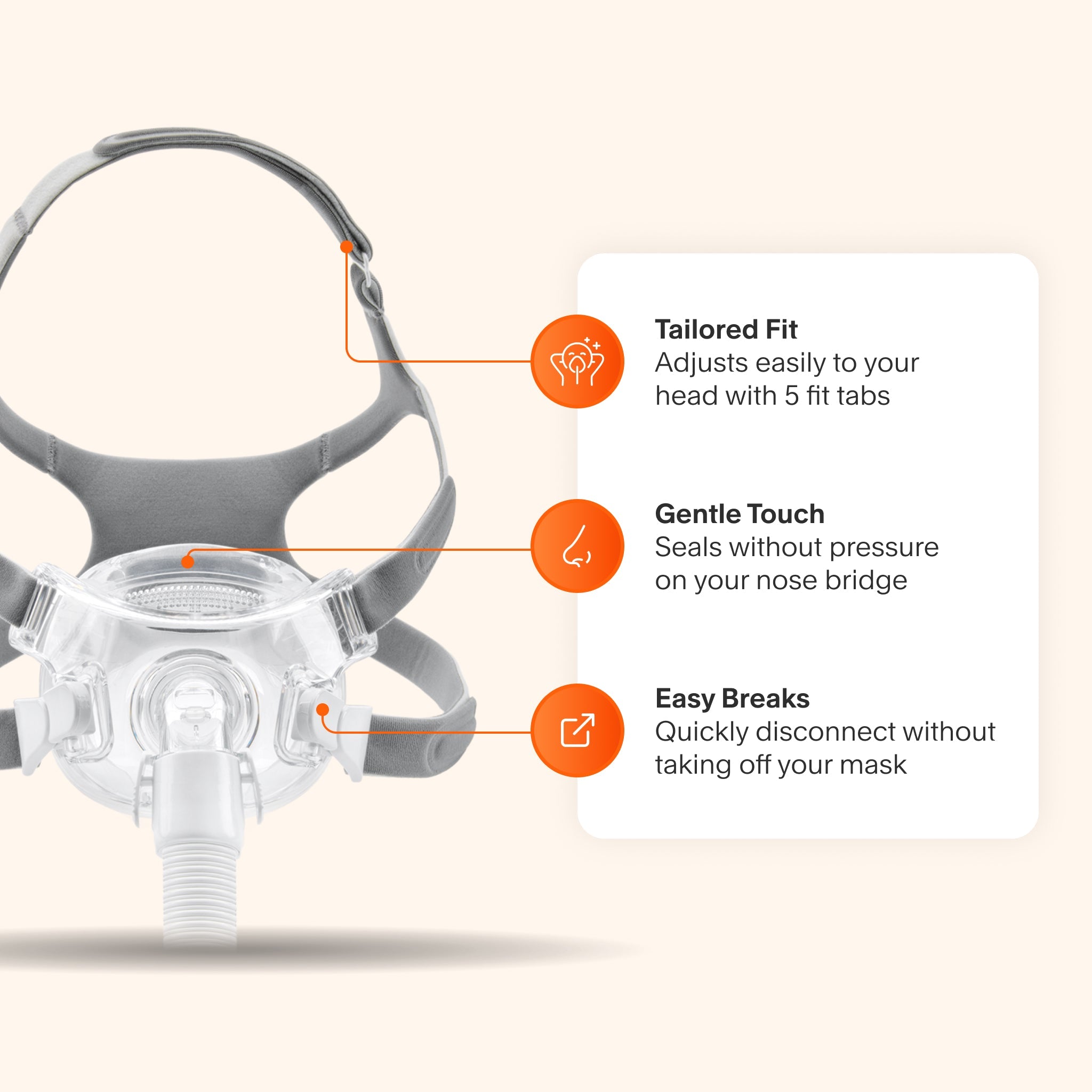 Amara View Full Face CPAP Mask with Headgear