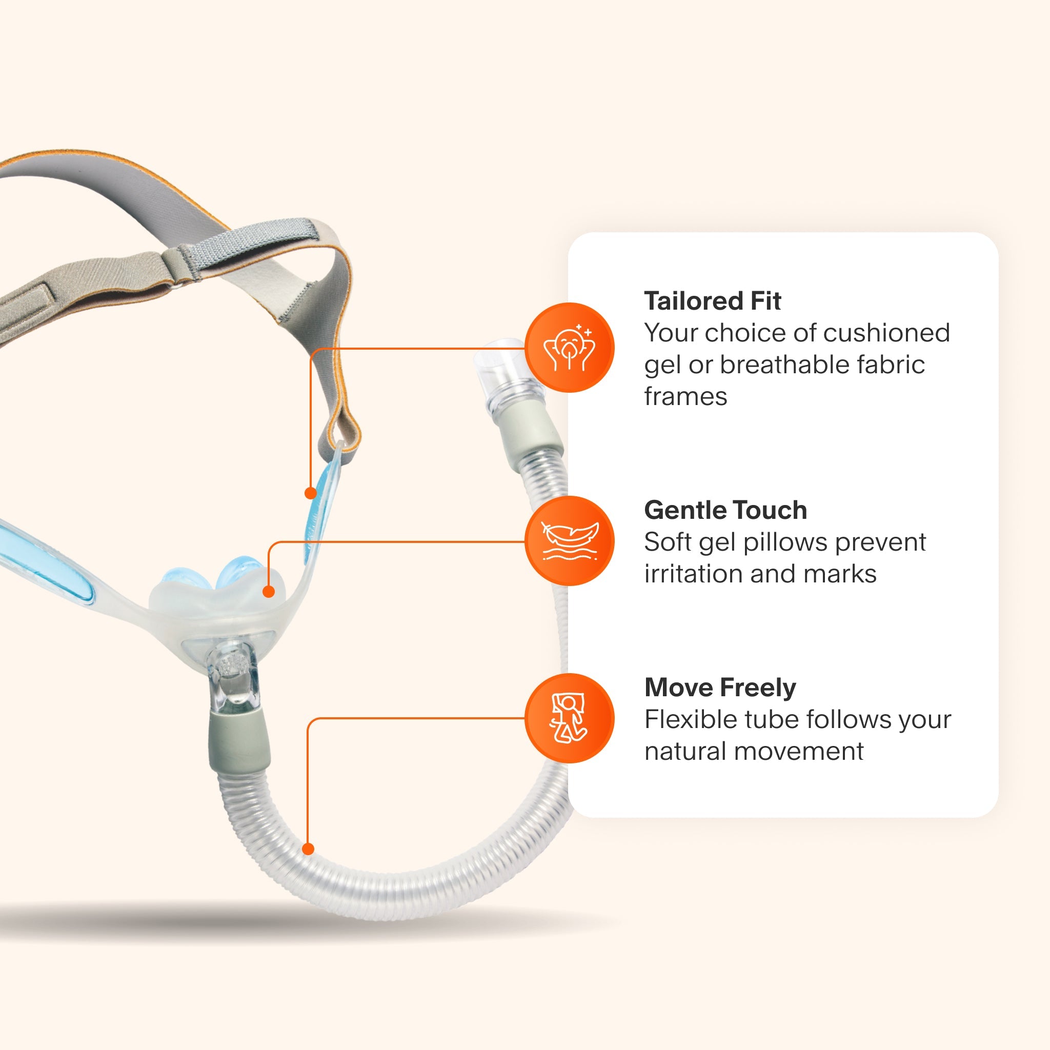 Nuance & Nuance Pro Nasal Pillow CPAP Mask with Gel Nasal Pillows