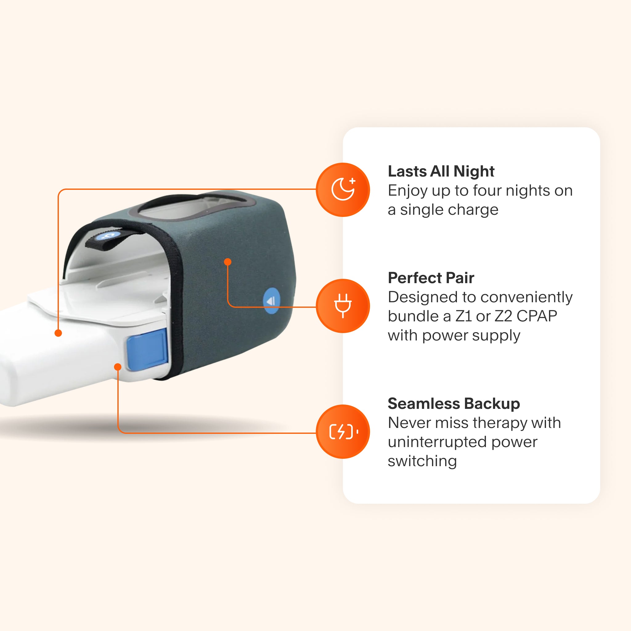 Z1/Z2 CPAP Extended Battery