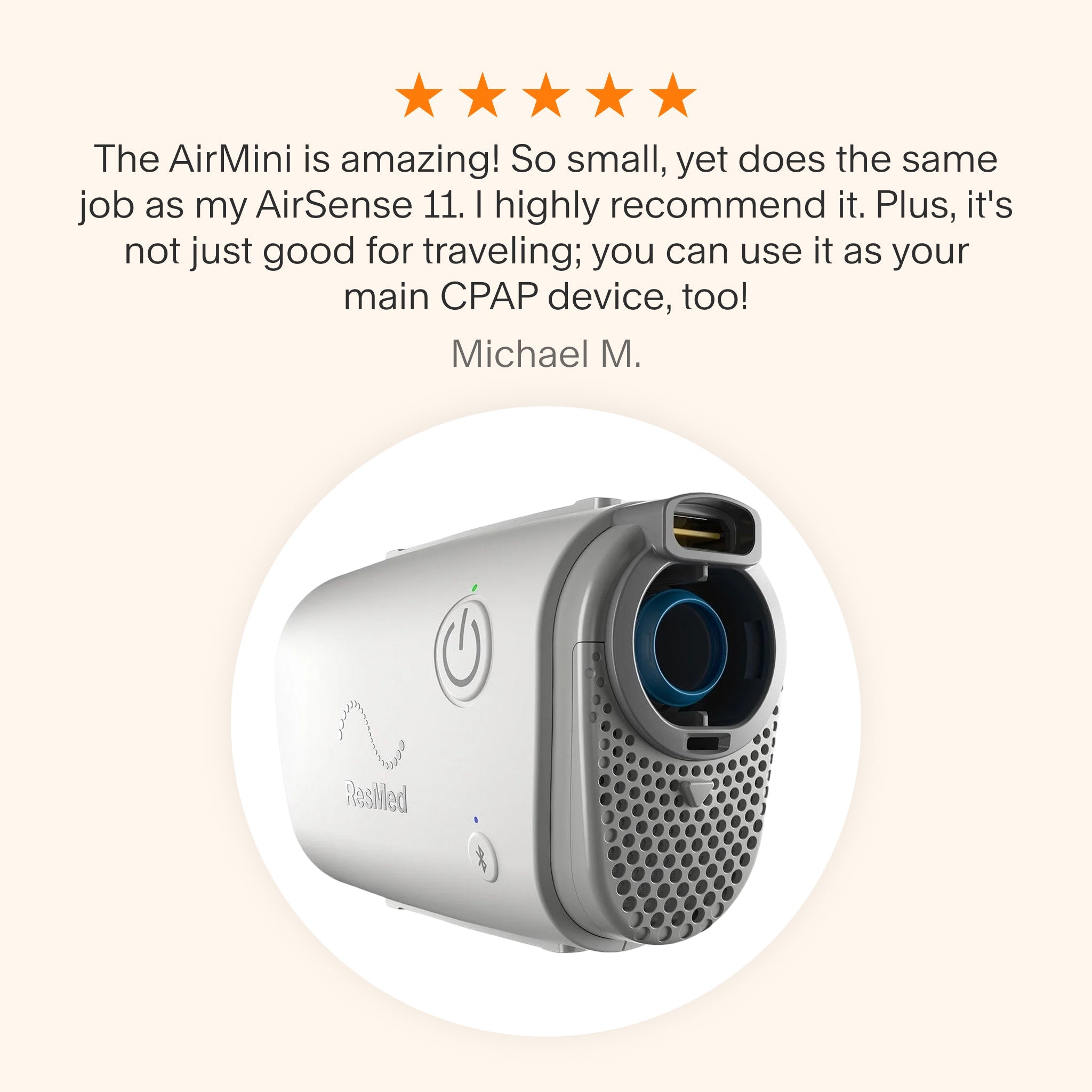 AirMini AutoSet Travel CPAP Machine