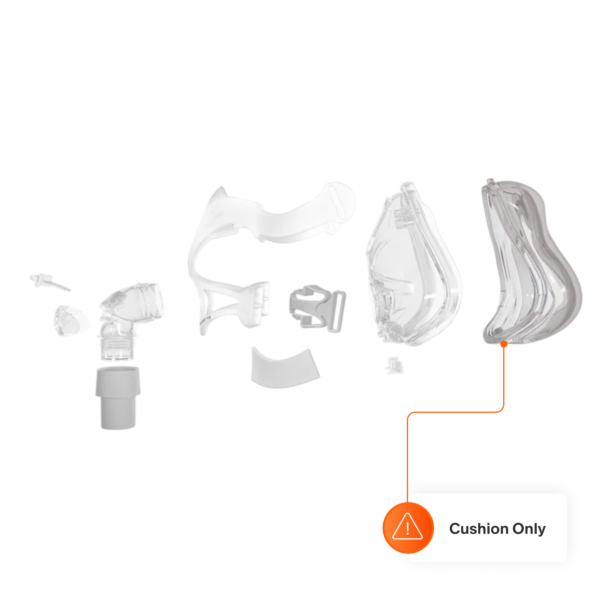 Full Face Cushion for Quattro FX Full Face CPAP Mask