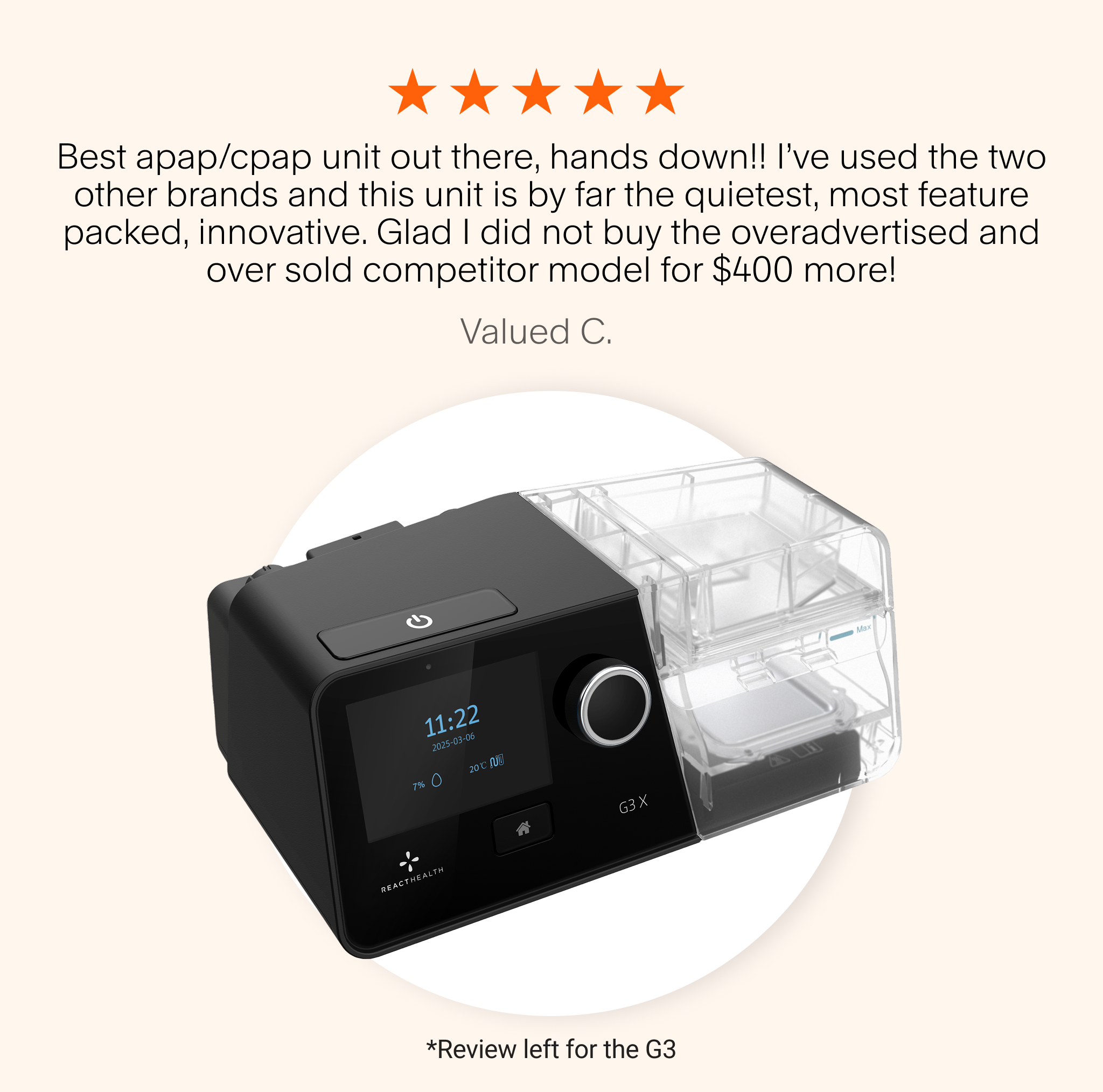 React Health G3 X with Nova Micro Mask Bundle