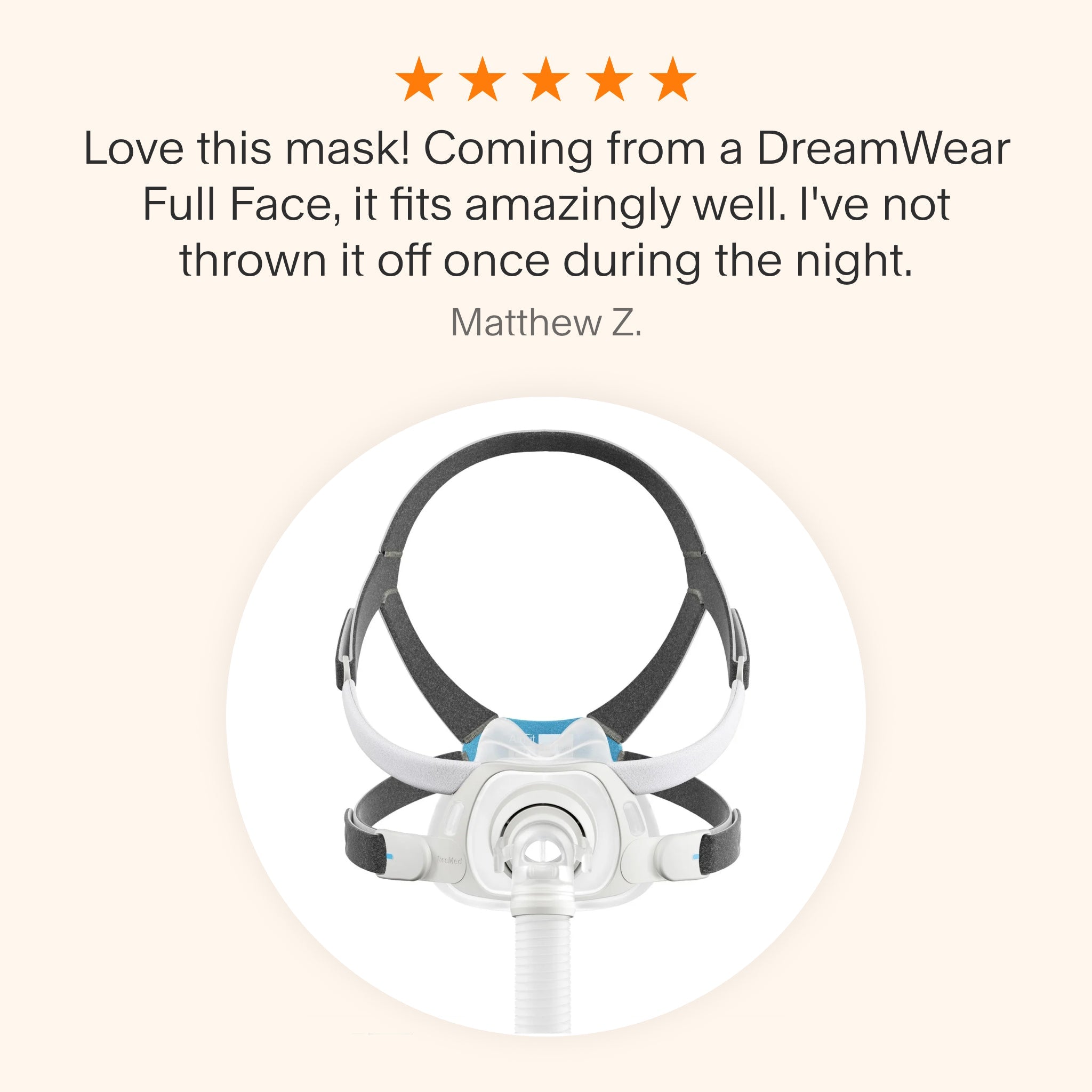 ResMed AirFit F40 Full Face CPAP Mask with Headgear