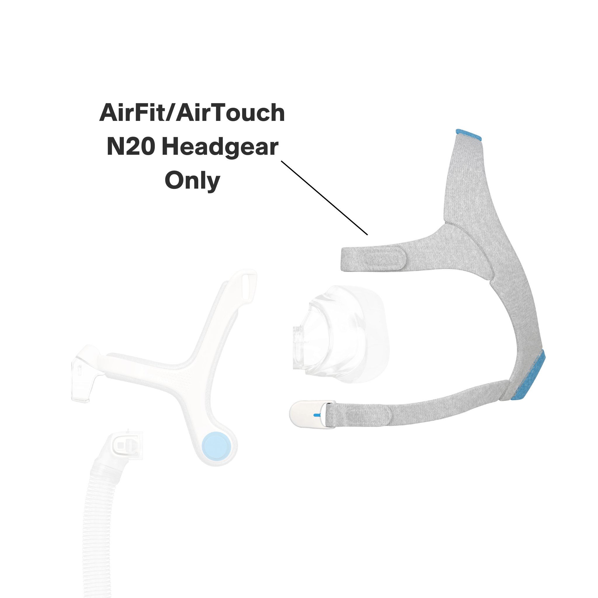 Headgear for AirFit N20 & AirFit N20 for Her Nasal CPAP Masks