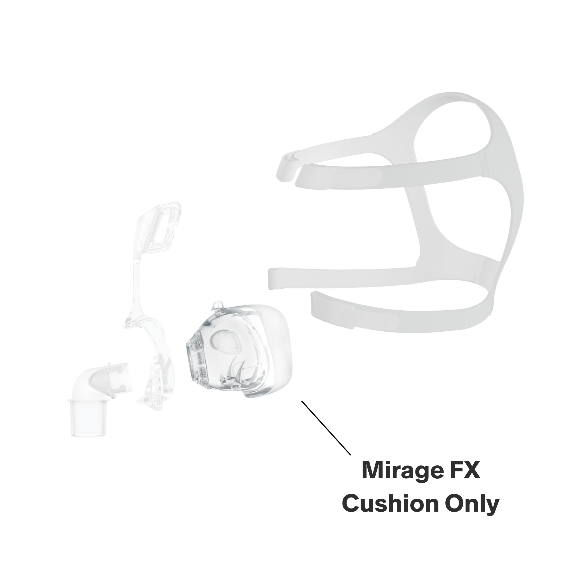 Dual-Wall Spring Air Cushion for Mirage FX Nasal CPAP Mask