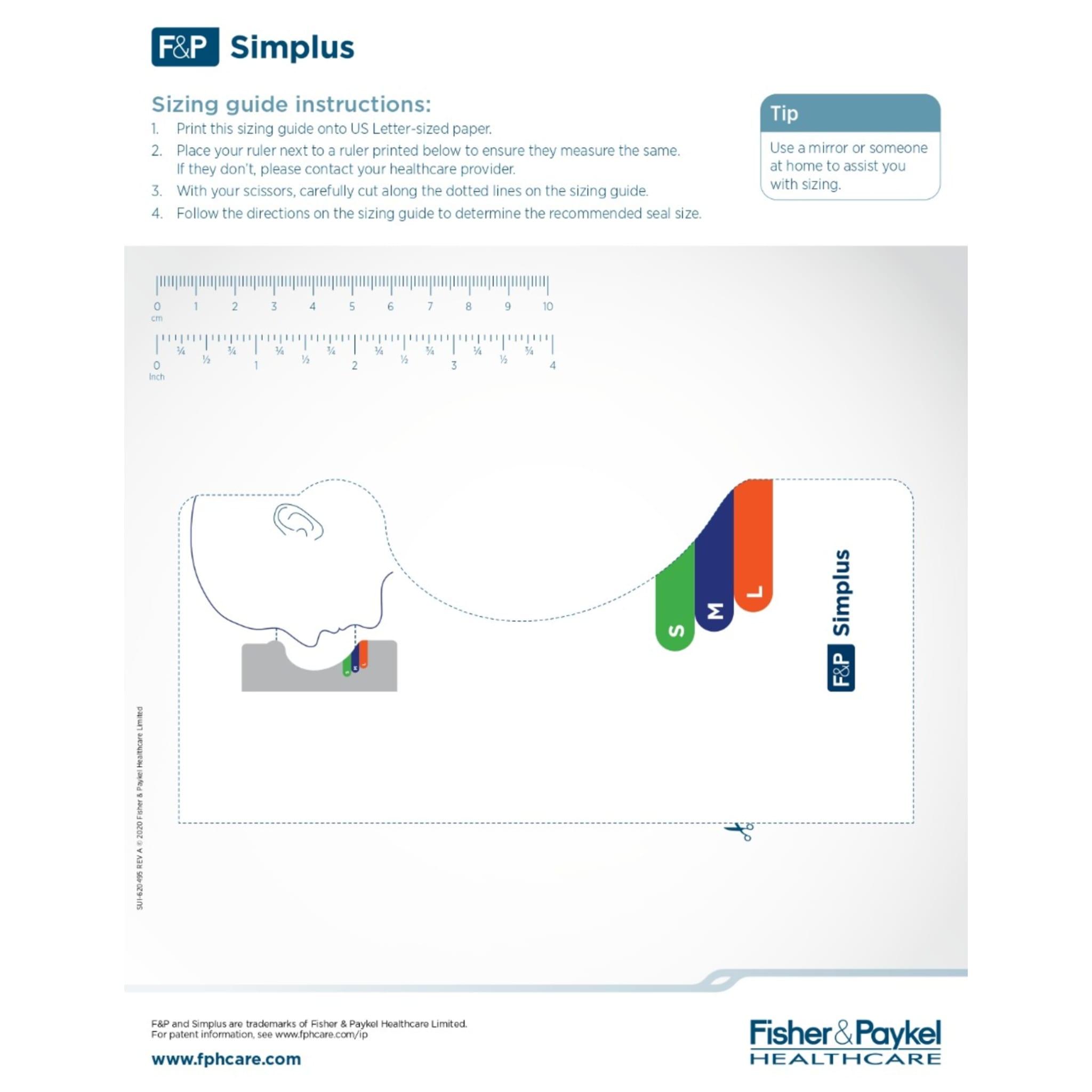 Fisher & Paykel Simplus Full Face CPAP Mask