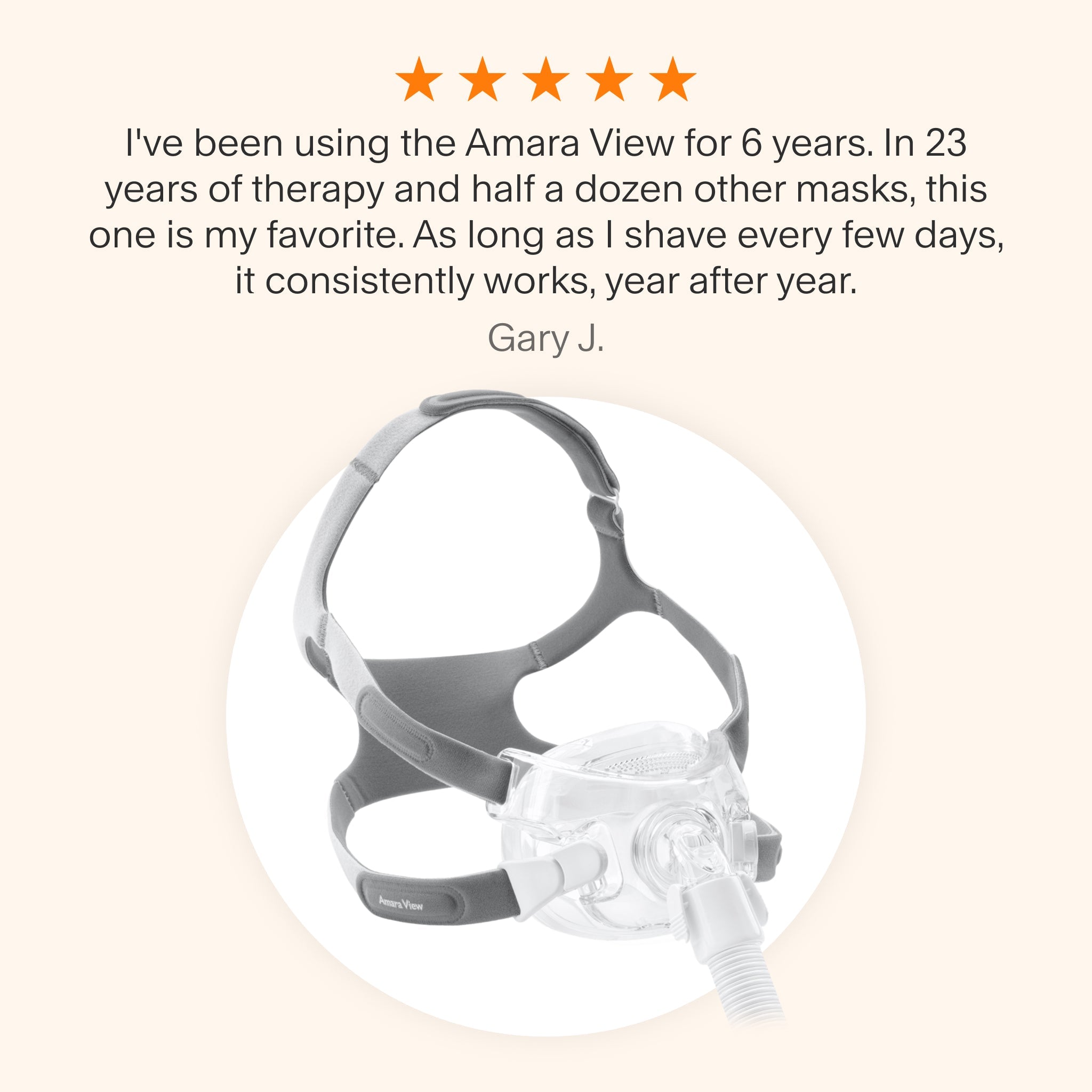 Amara View Full Face CPAP Mask with Headgear