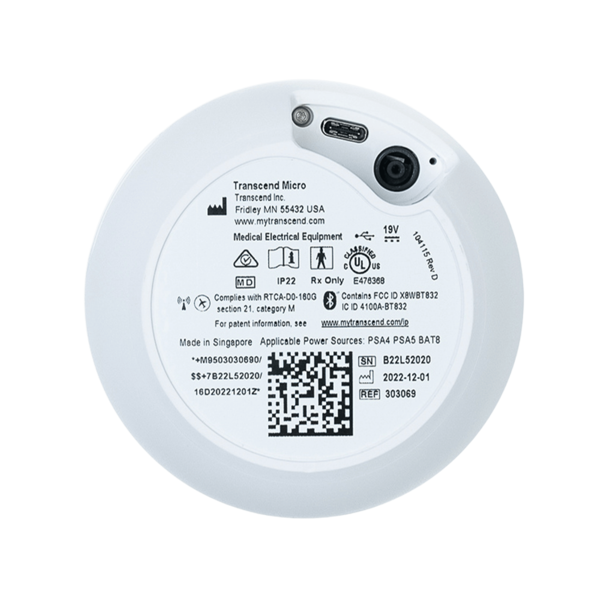 Transcend Micro Auto Travel CPAP Machine