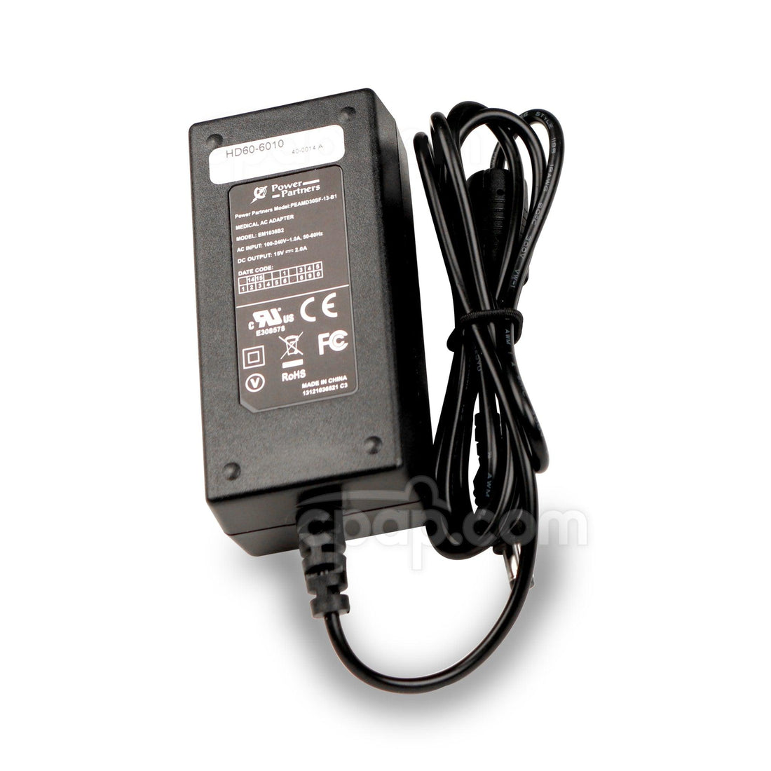 AC Power Supply and Cord for Z1 and Z2 Travel CPAP Machines